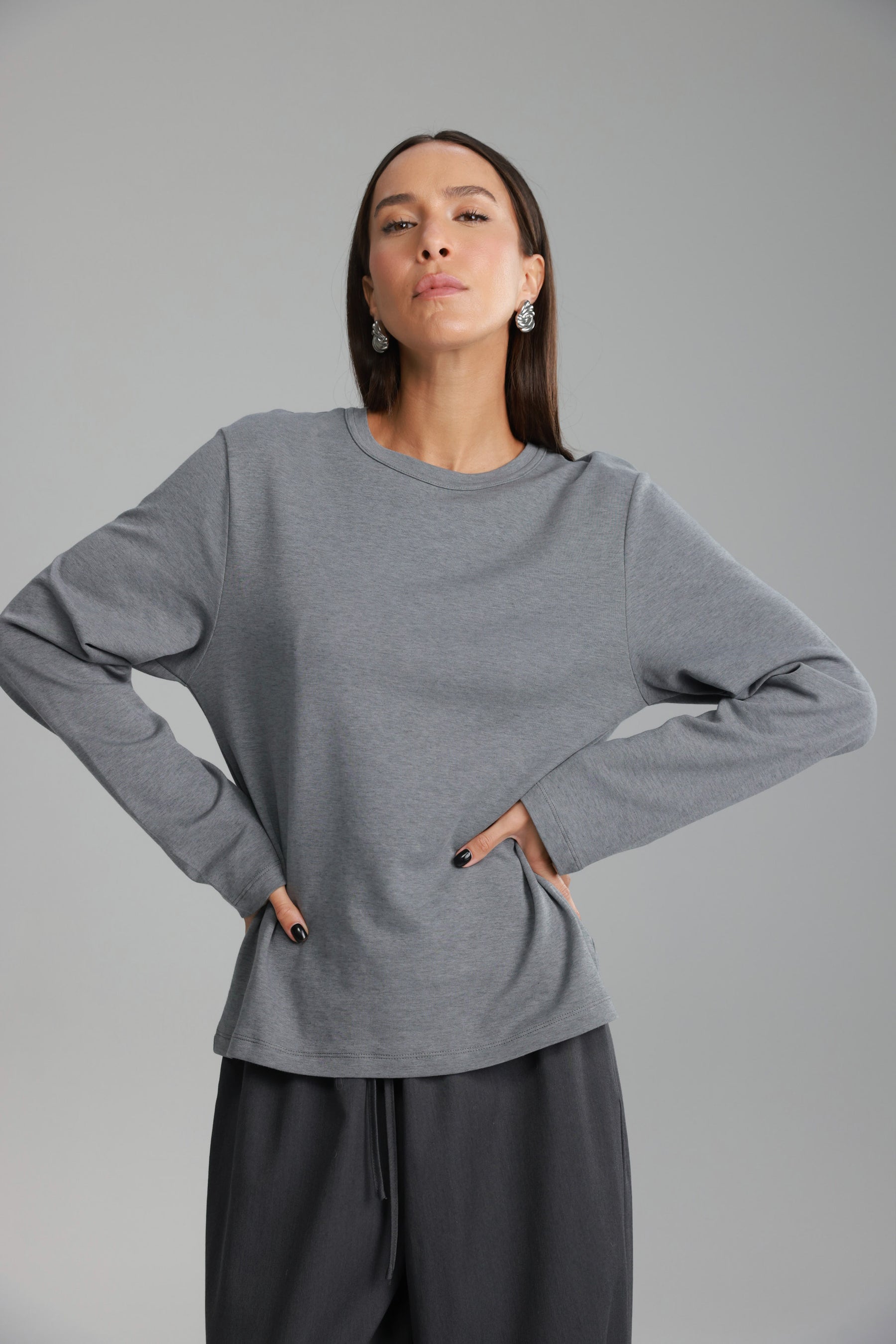 חולצת רורי אפורה