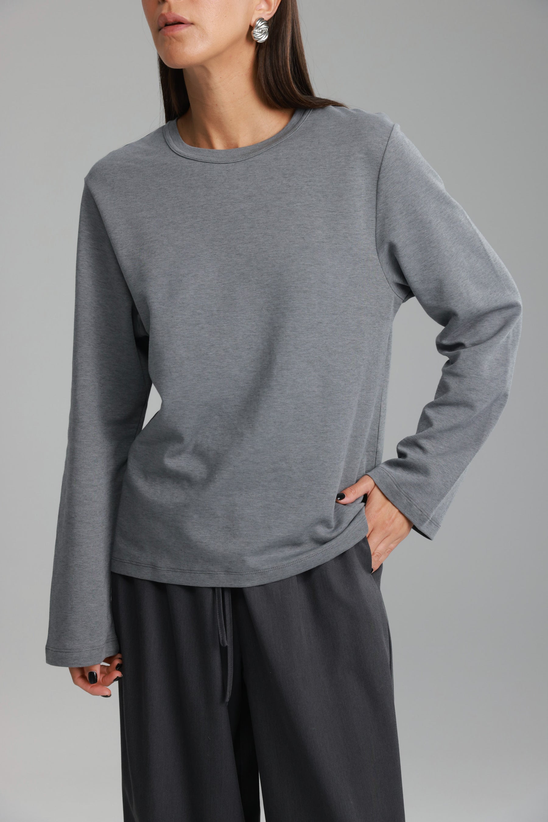 חולצת רורי אפורה