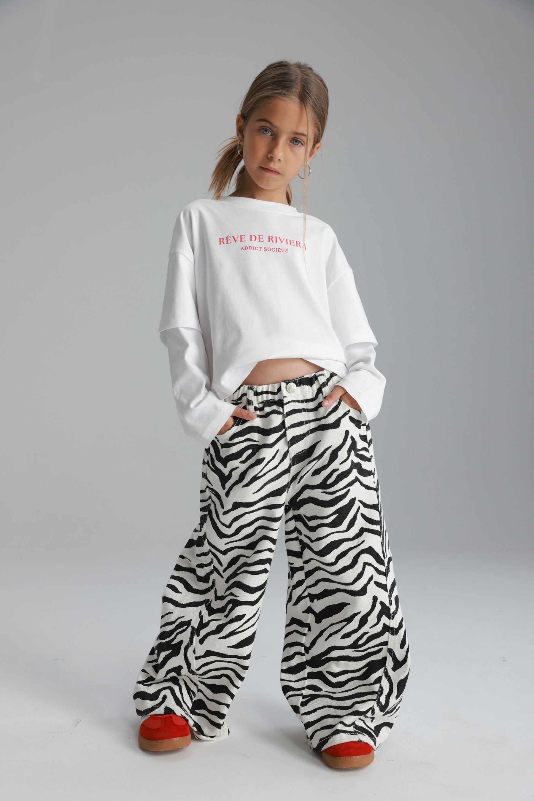 ג'ינס מרינה זברה