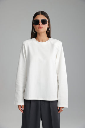 חולצת אופרי לבנה