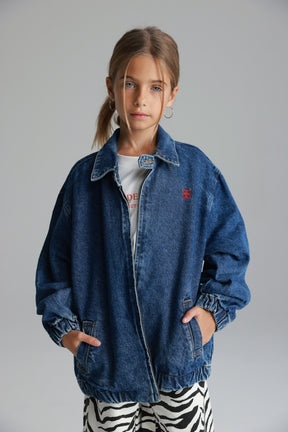 ג'קט ג'ינס נולי כחול כהה