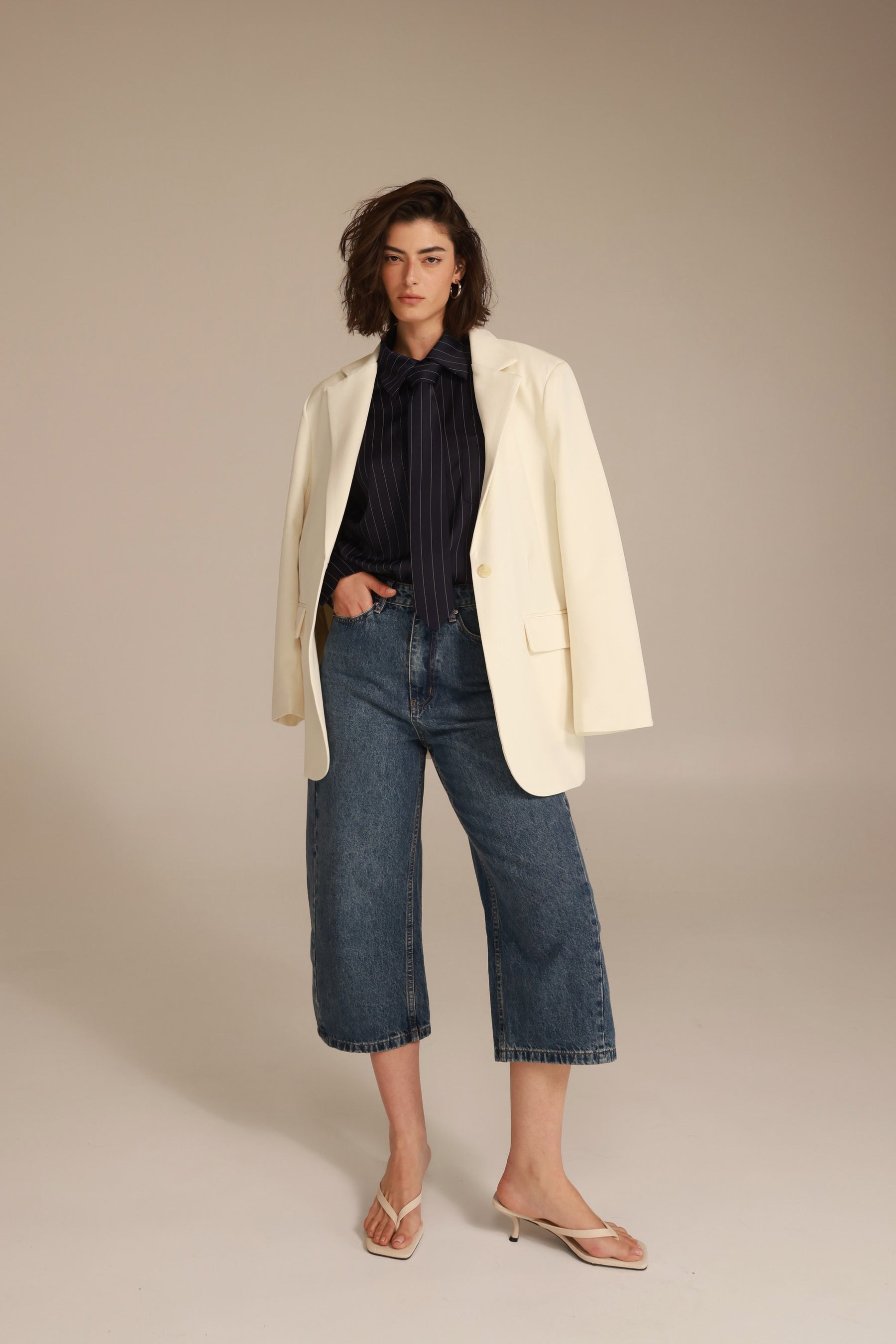 חולצת רוג'רס מכופתרת נייבי