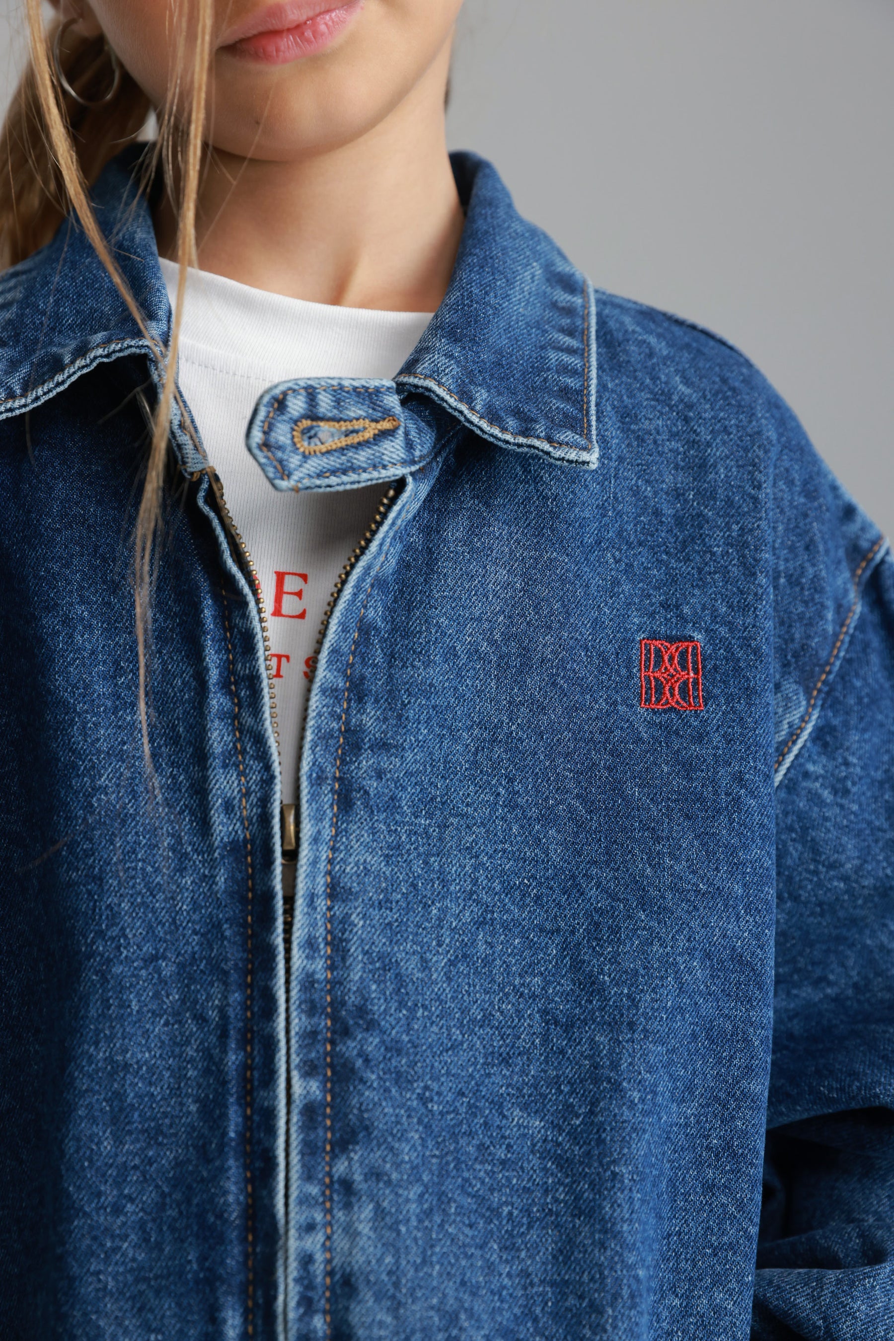 ג'קט ג'ינס נולי כחול כהה