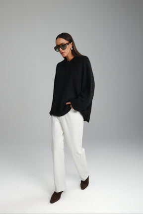 סוודר מולי שחור