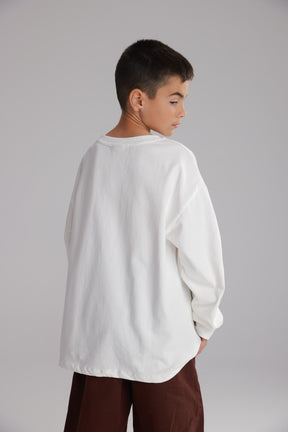 חולצת פייל לבנה