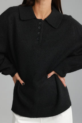 סוודר מולי שחור