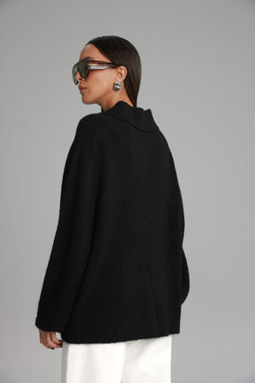 סוודר מולי שחור