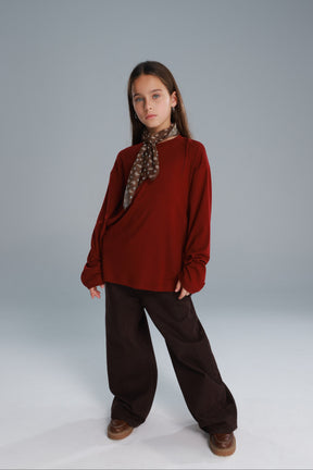 חולצת אנדריאנה בורדו