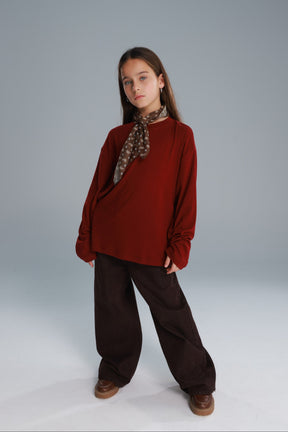 חולצת אנדריאנה בורדו