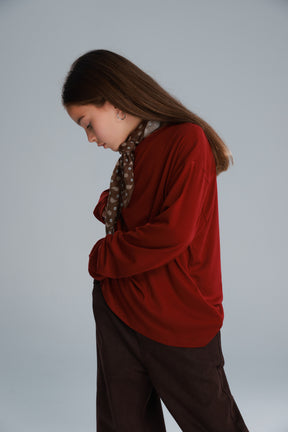 חולצת אנדריאנה בורדו