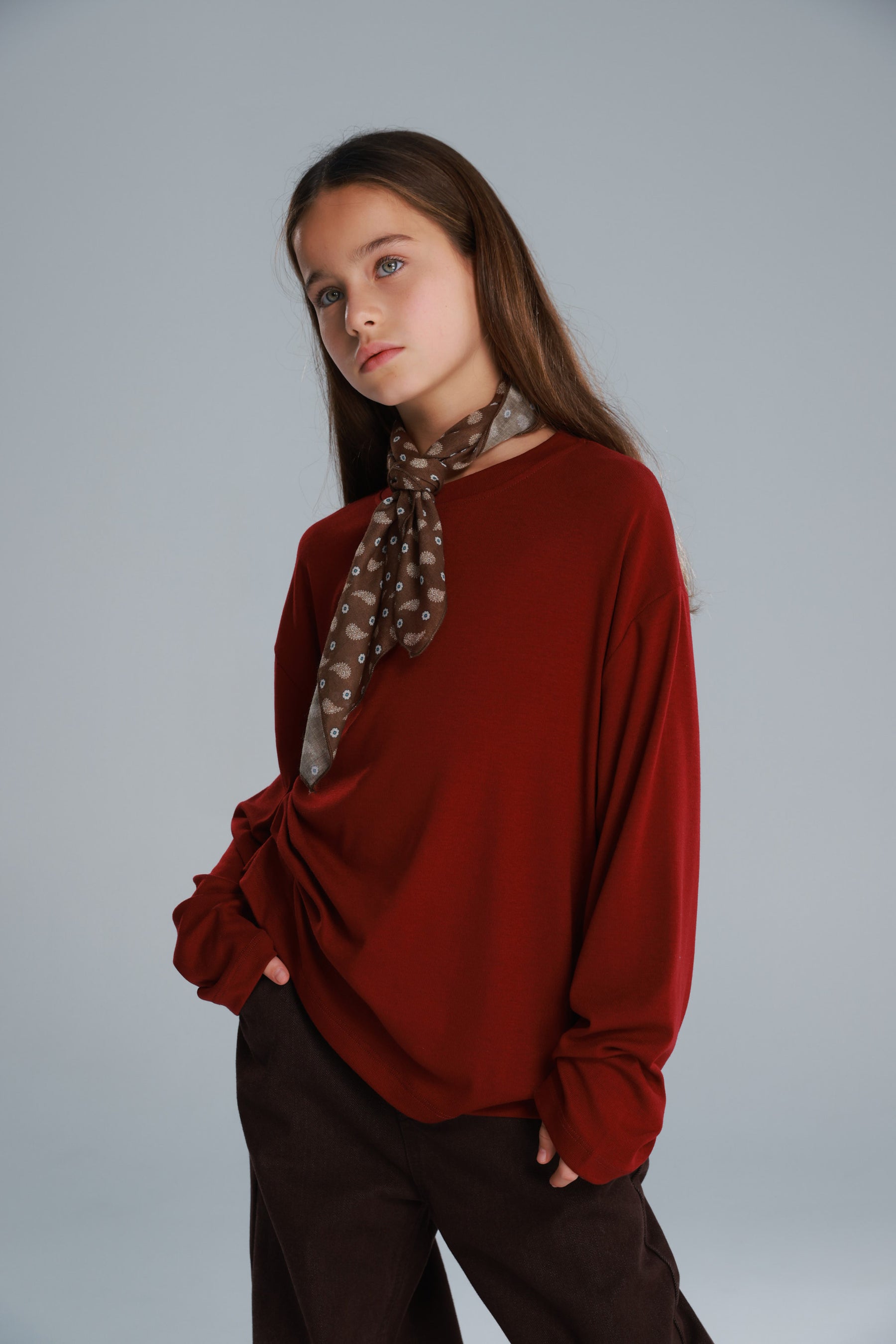 חולצת אנדריאנה בורדו