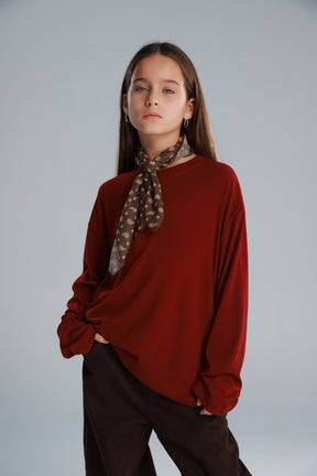 חולצת אנדריאנה בורדו