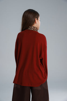 חולצת אנדריאנה בורדו