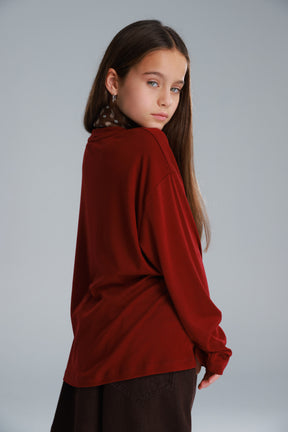 חולצת אנדריאנה בורדו