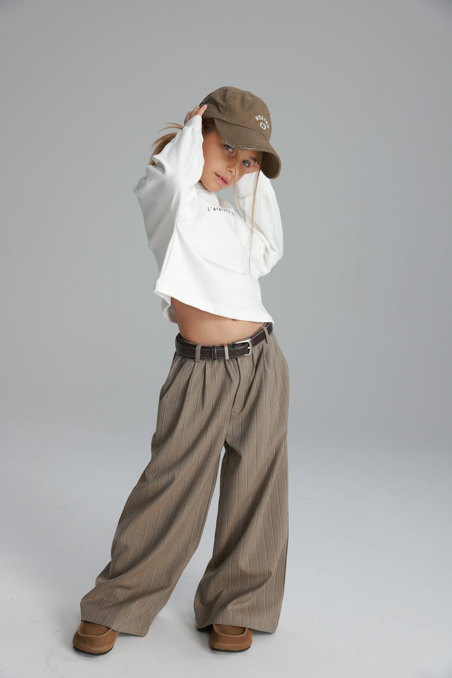 מכנסי מיילי חום בהיר