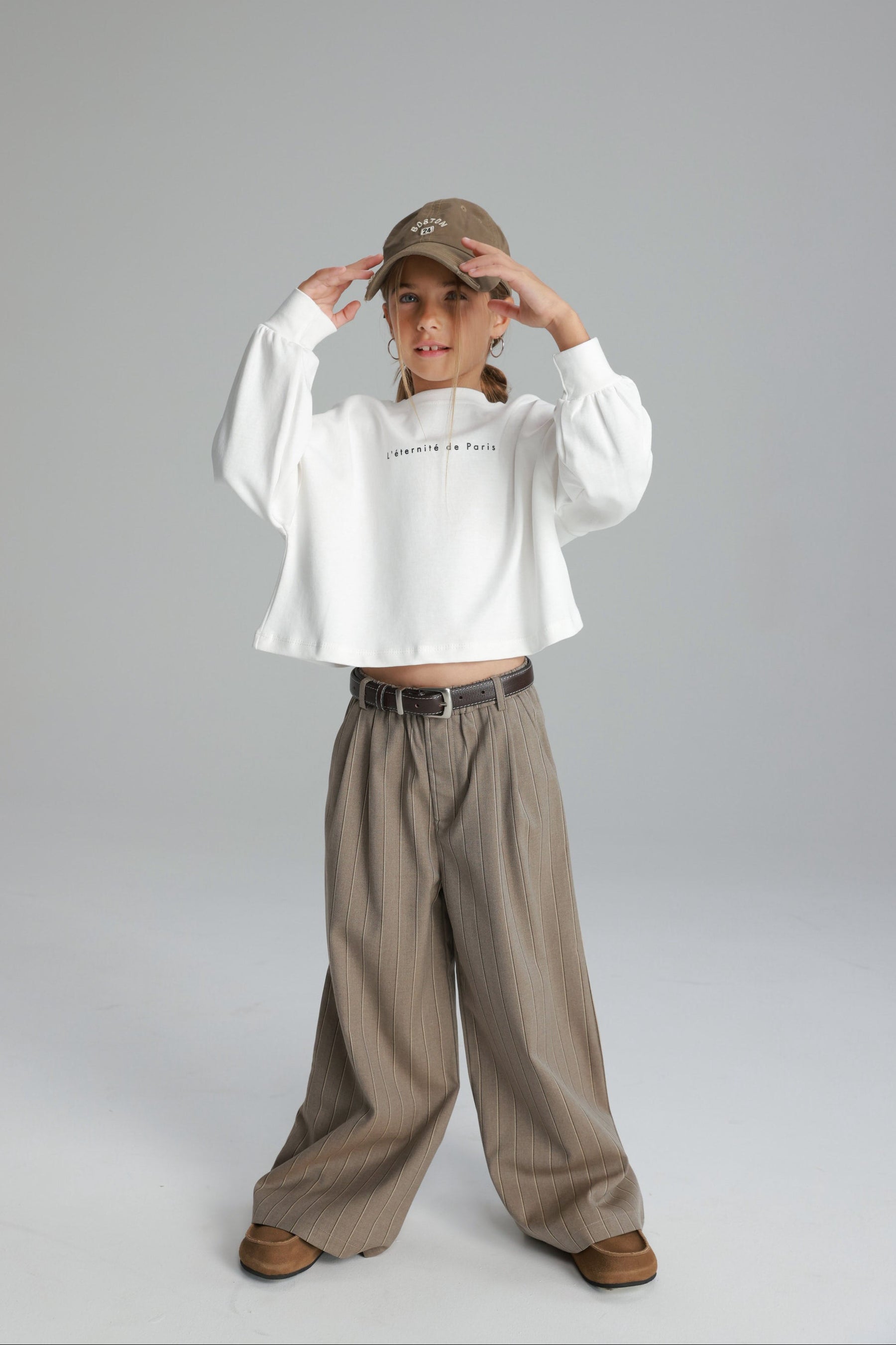 מכנסי מיילי חום בהיר