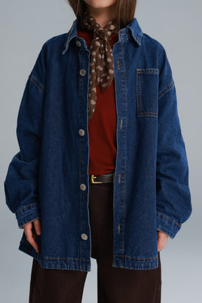 חולצת ג'ינס מייסון כחולה