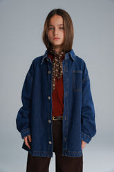 חולצת ג'ינס מייסון כחולה