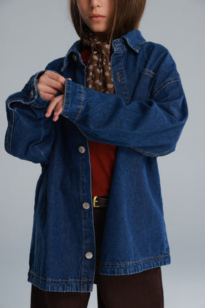 חולצת ג'ינס מייסון כחולה