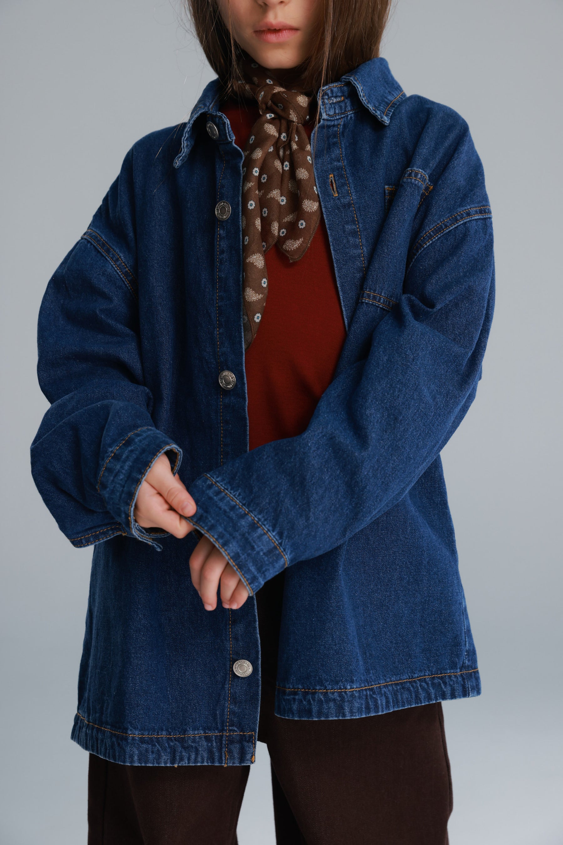 חולצת ג'ינס מייסון כחולה