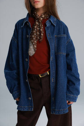 חולצת ג'ינס מייסון כחולה