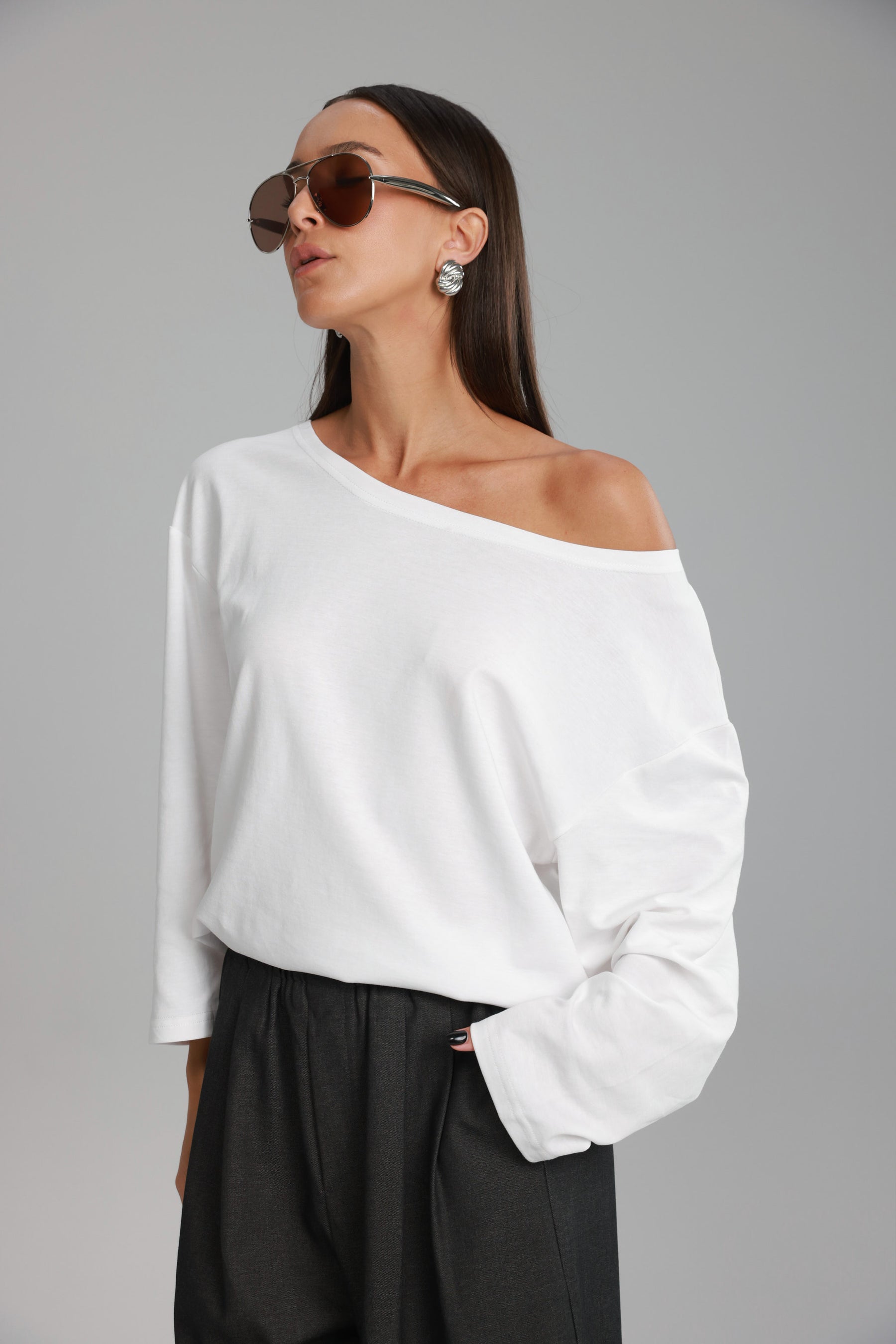 חולצת מרקל לבנה