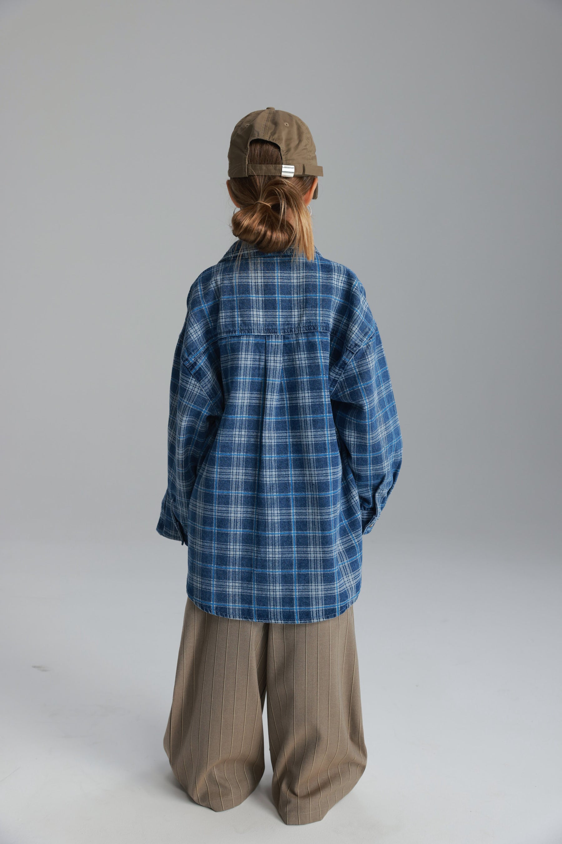 חולצת קלוד מכופתרת כחול כהה