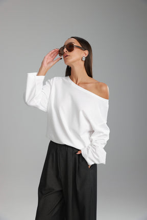 חולצת מרקל לבנה