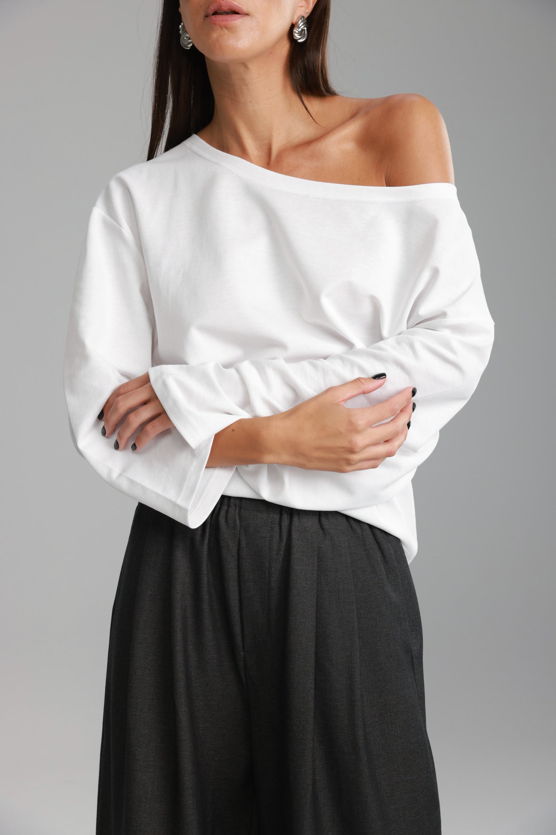 חולצת מרקל לבנה