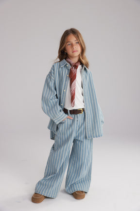 חולצת ג'ינס אירה כחול בהיר