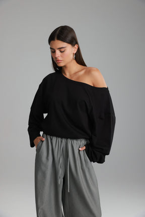 חולצת מרקל שחורה