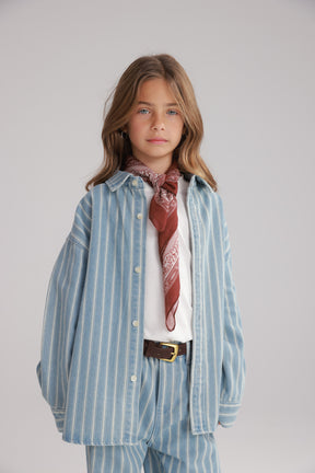 חולצת ג'ינס אירה כחול בהיר