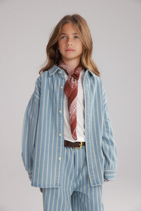 חולצת ג'ינס אירה כחול בהיר