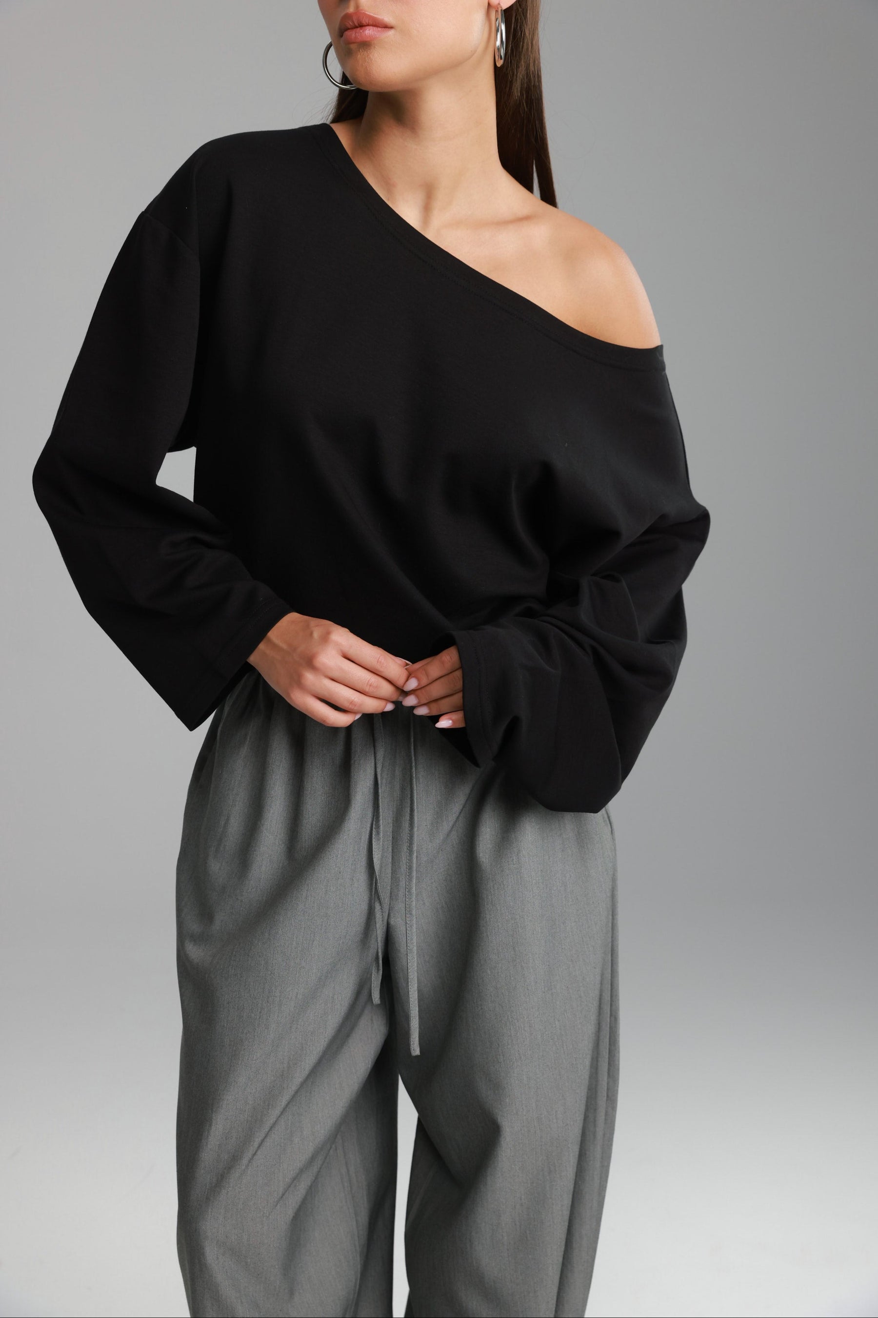 חולצת מרקל שחורה