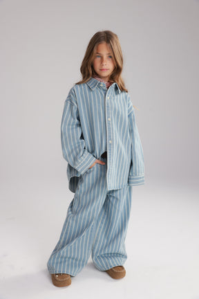 חולצת ג'ינס אירה כחול בהיר