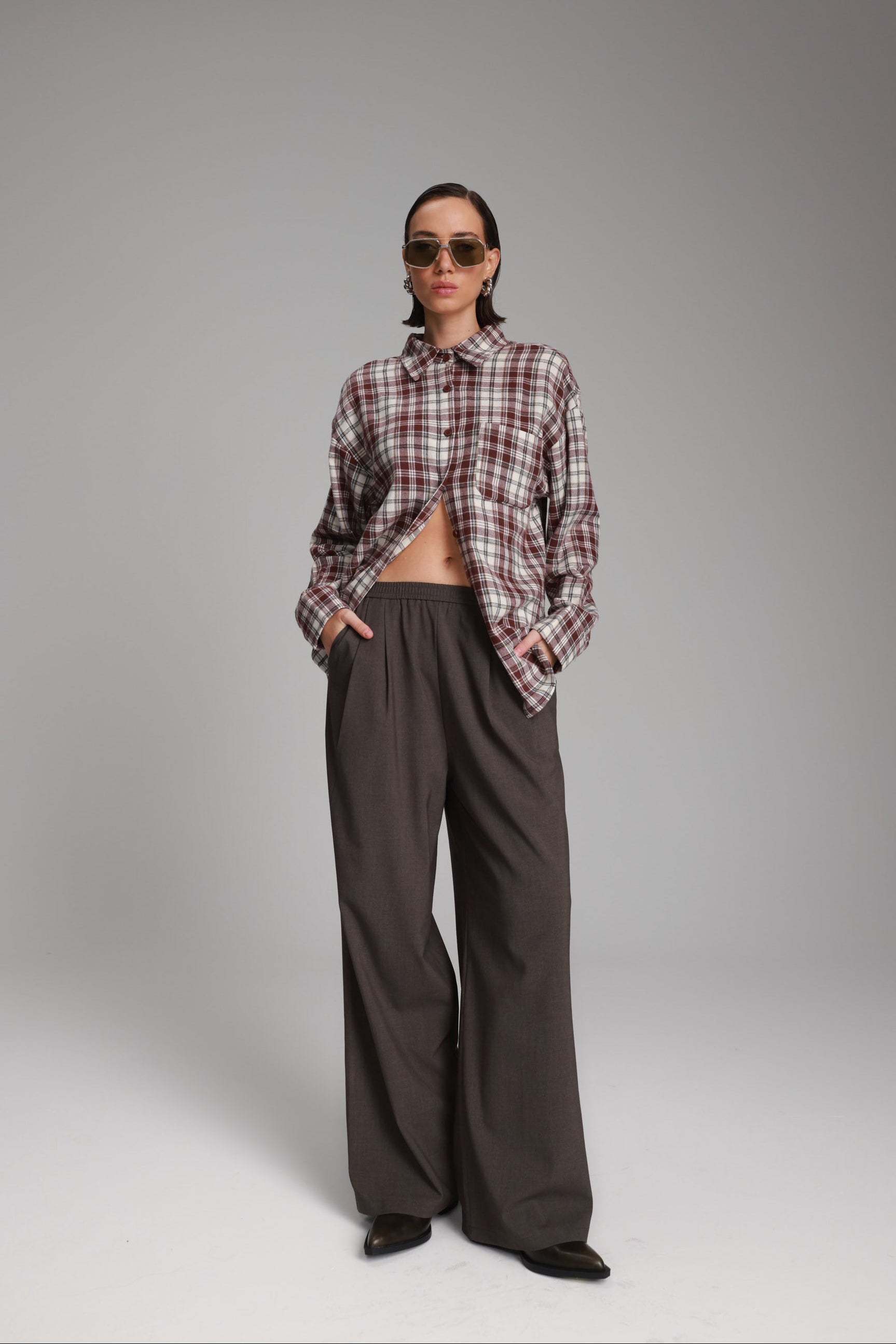 מכנסי קתרין חומים