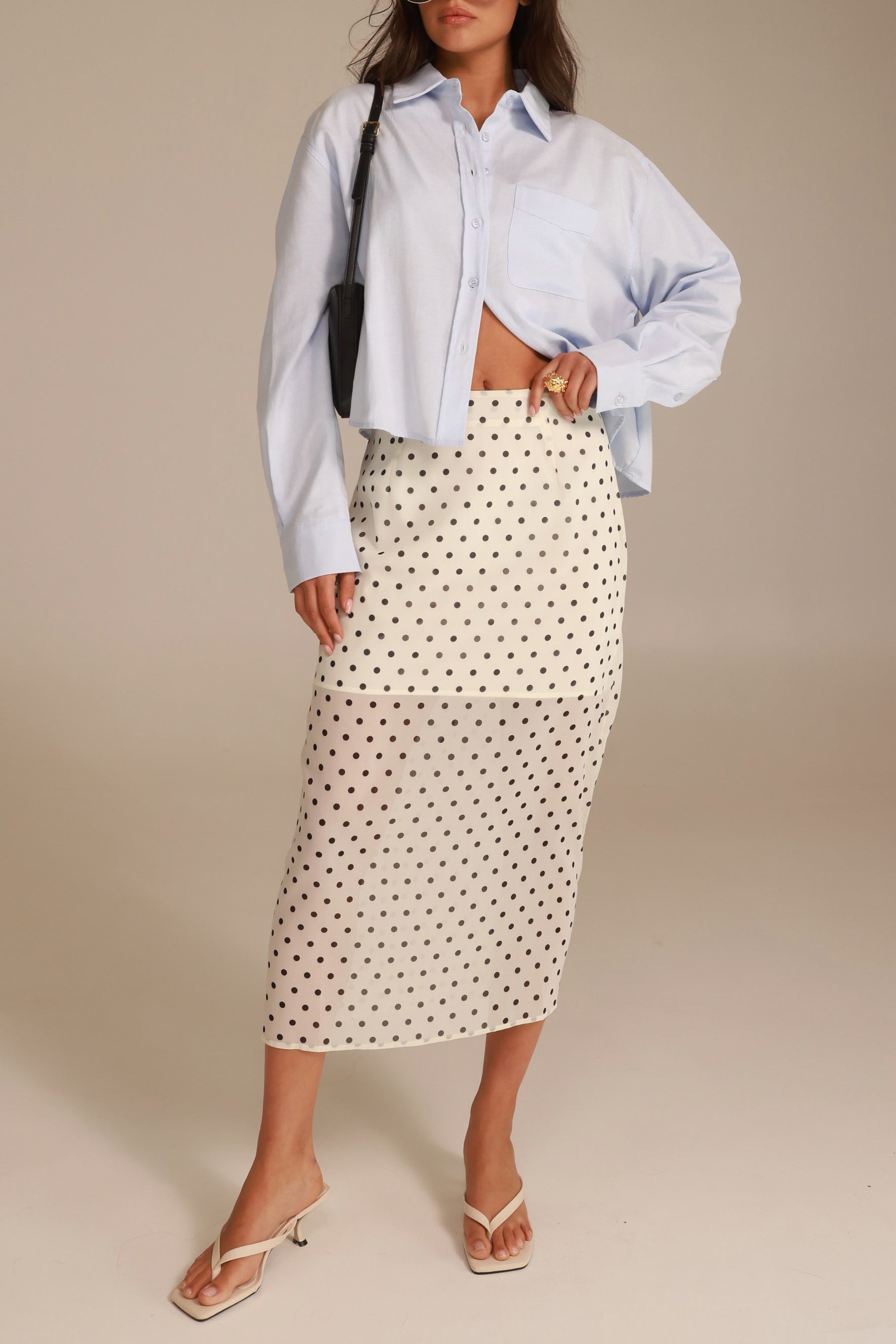 חצאית אנאבל שמנת