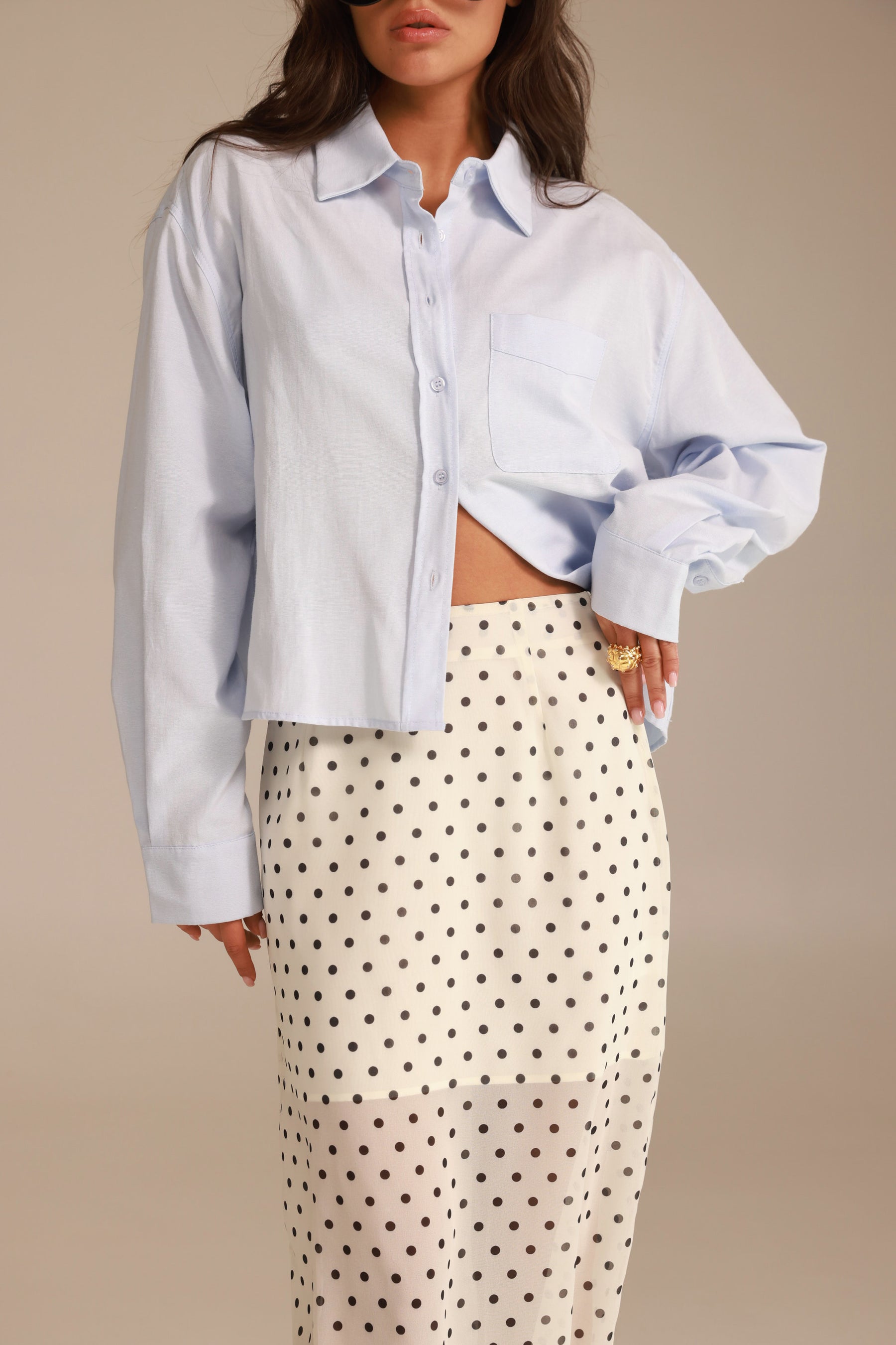 חצאית אנאבל שמנת