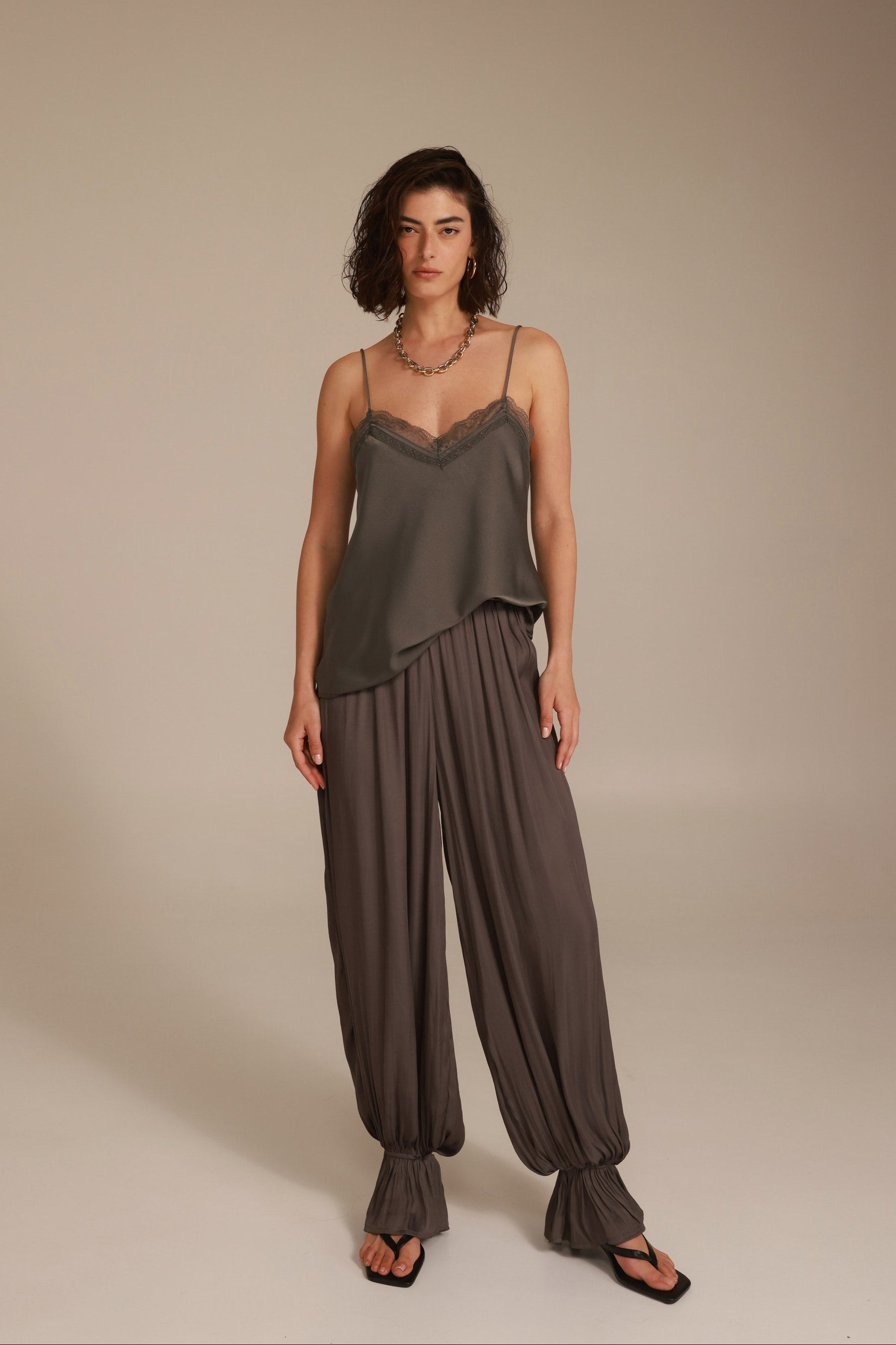 גופיית רוסליה אפור כהה