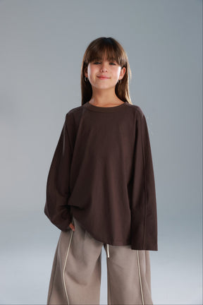 חולצת קרינה חומה