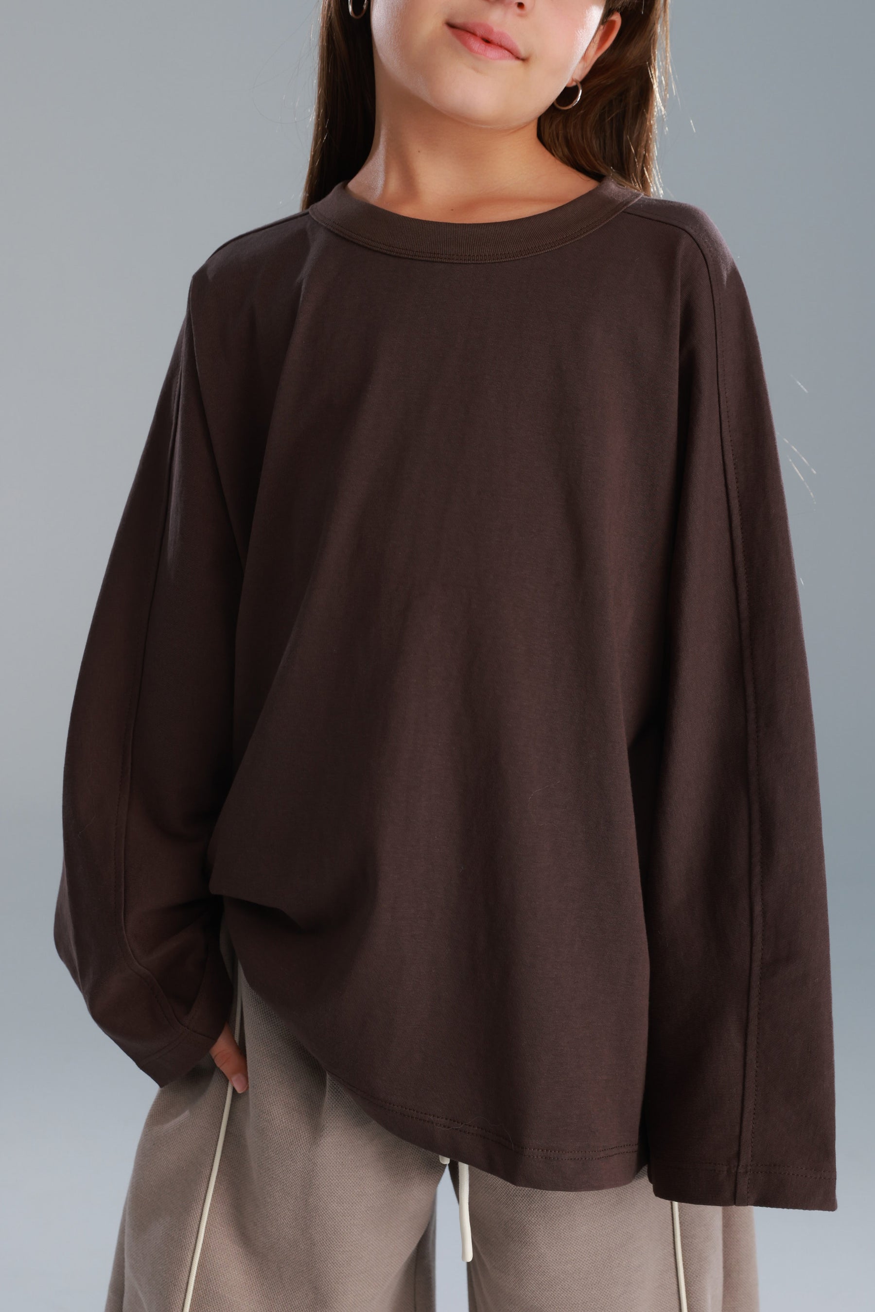 חולצת קרינה חומה