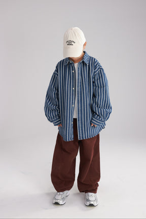 חולצת ג'ינס אירה כחול כהה