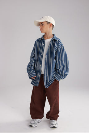 חולצת ג'ינס אירה כחול כהה