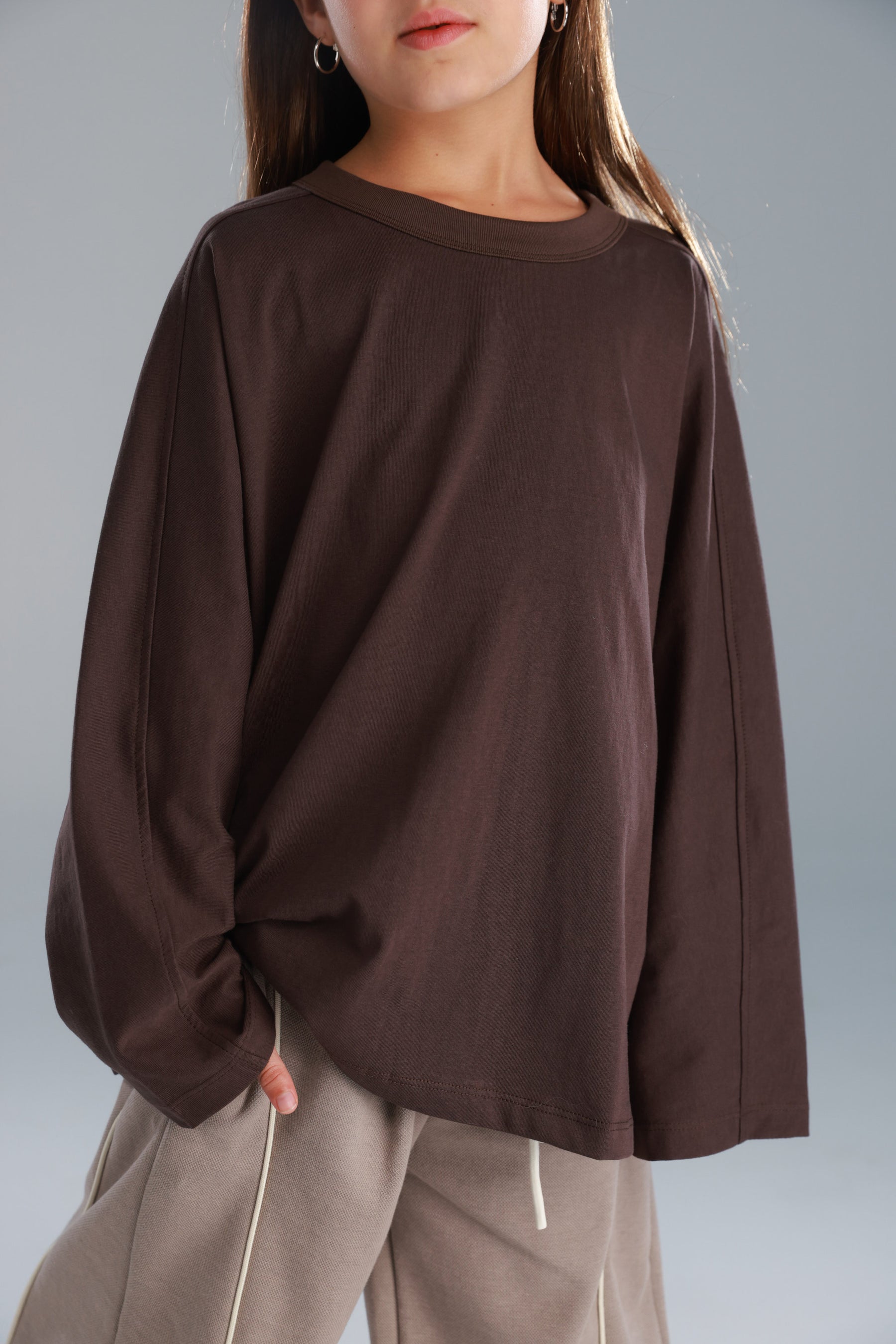 חולצת קרינה חומה