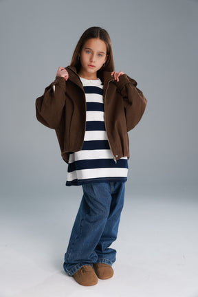 חולצת יוסטון פסים נייבי/לבן