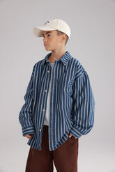 חולצת ג'ינס אירה כחול כהה