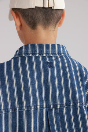 חולצת ג'ינס אירה כחול כהה