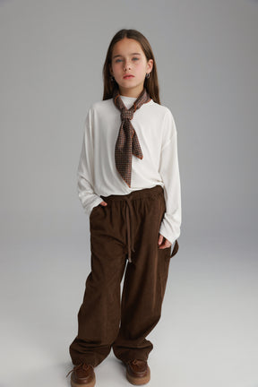 מכנסי ג'ורג' חומים