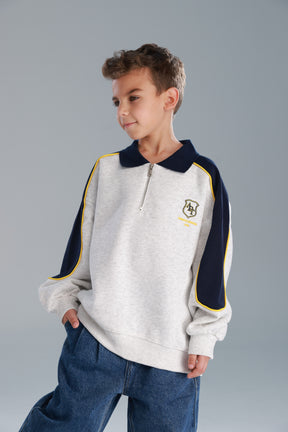 סוויטשירט לין אפור