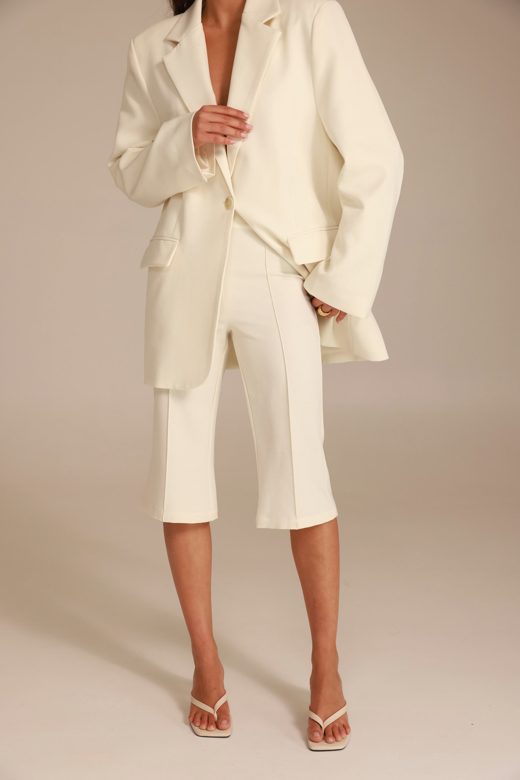 מכנסי נואל שמנת